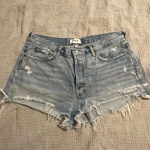 Agolde parker denim shorts